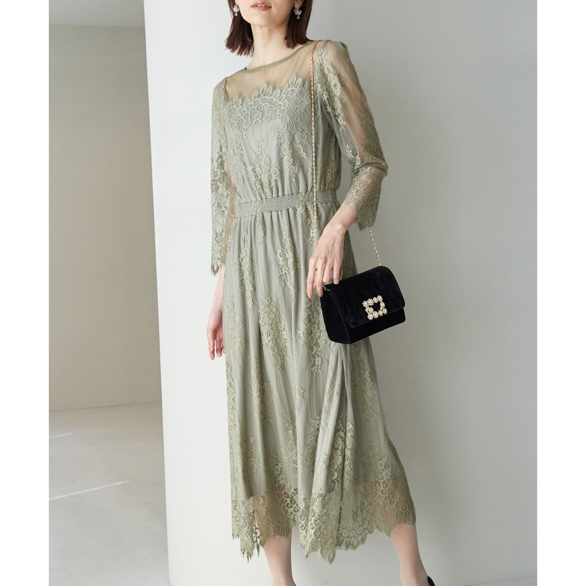 一部店舗限定 Mon E Toile 結婚式にも レースdress ロペピクニック Rope Picnic ファッション通販 マルイウェブチャネル To512 6 47 01