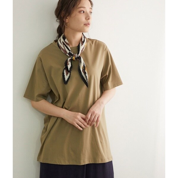 ロペピクニック ROPE' PICNIC バックコンシャス後ろツイスト 前後Vネックノーカラーストライプシャツ♪