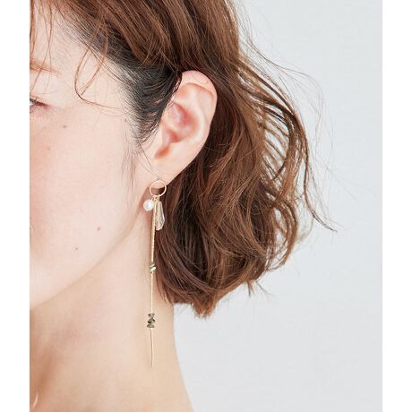 淡水パールロングチェーンピアス ロペピクニックパサージュ Rope Picnic Passage Giz213 ファッション通販 マルイウェブチャネル