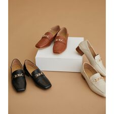 一部店舗限定】スクエアトゥビット付きバブーシュローファー | ロペ 