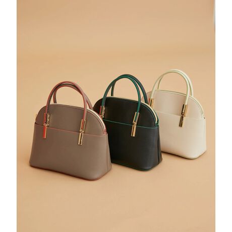 軽量レクタンメタルミニラウンドボストン＆ショルダーバッグ | ロペ 