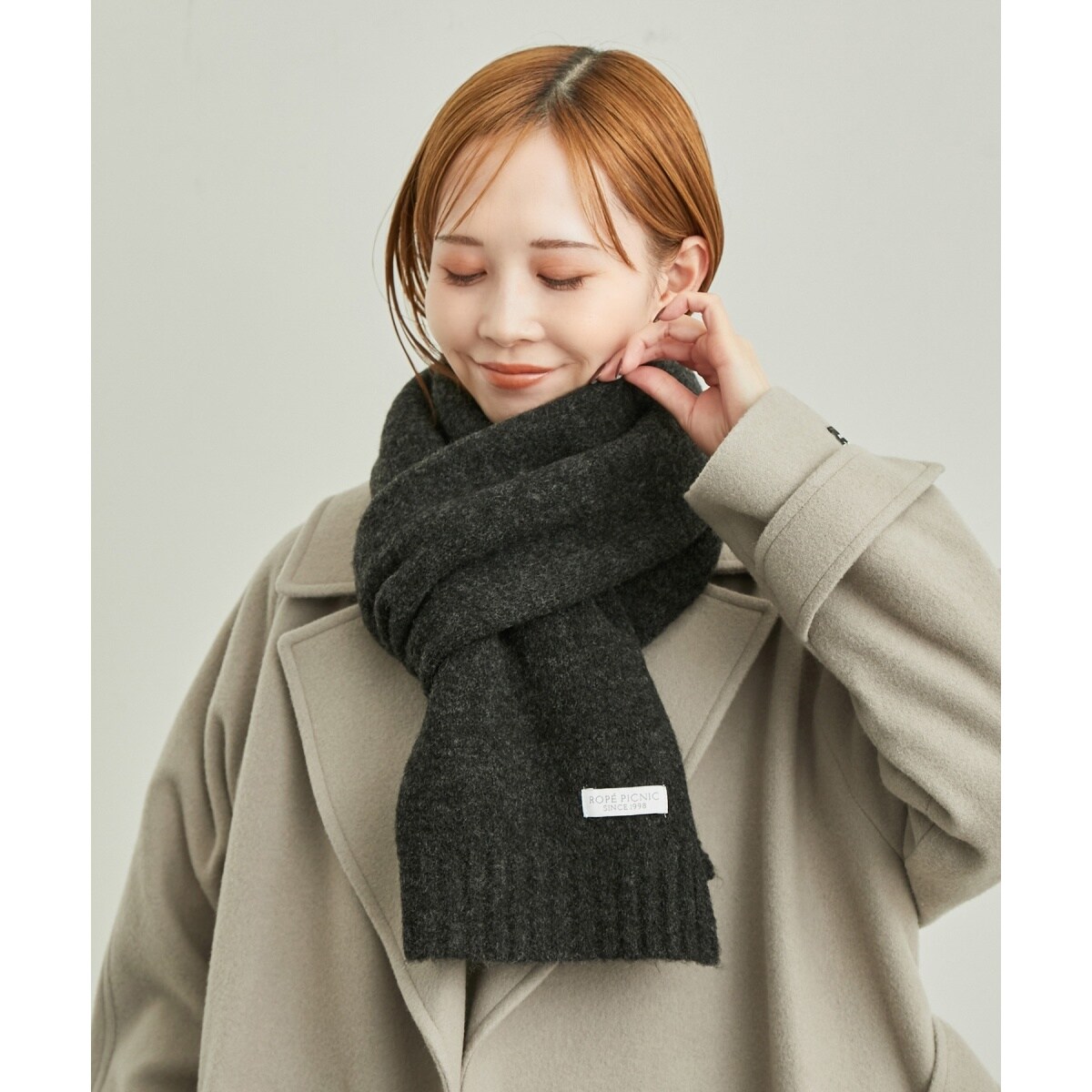 ウィンターカラーリサイクルヤーンニットマフラー | ロペピクニック