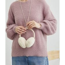 ストラップ付きファーイヤーマフ
