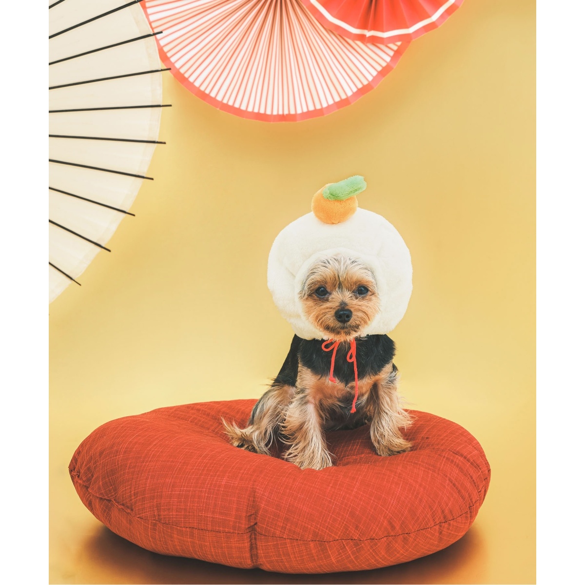 【HOT限定SALE】ROPE\' PICNIC　お正月　鏡餅コスチューム 犬服・アクセサリー