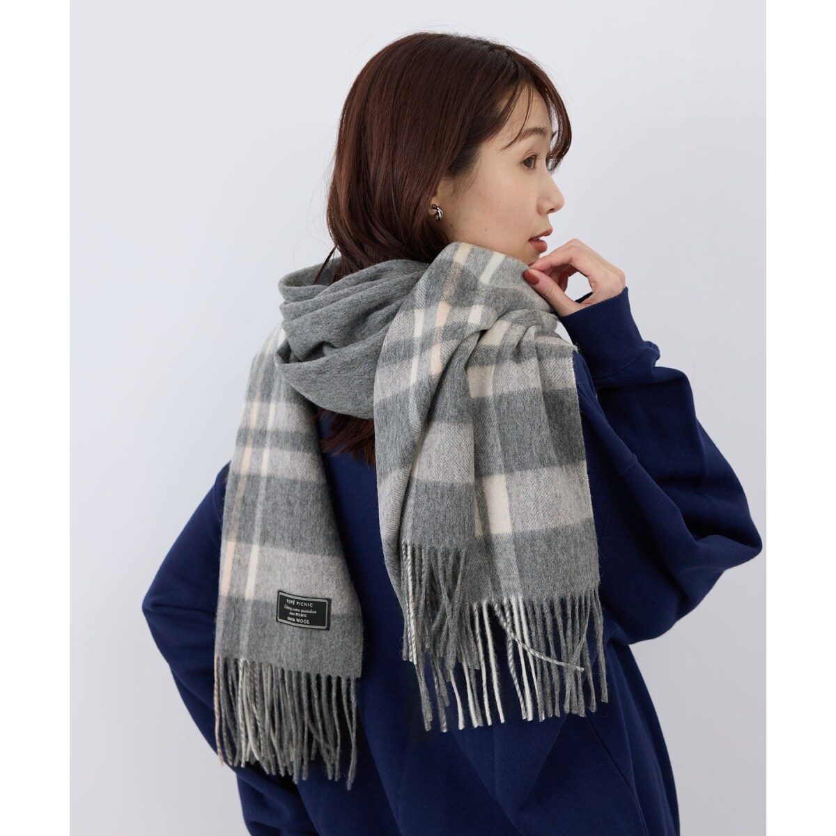 ウールチェックストール | ロペピクニックパサージュ(ROPE' PICNIC