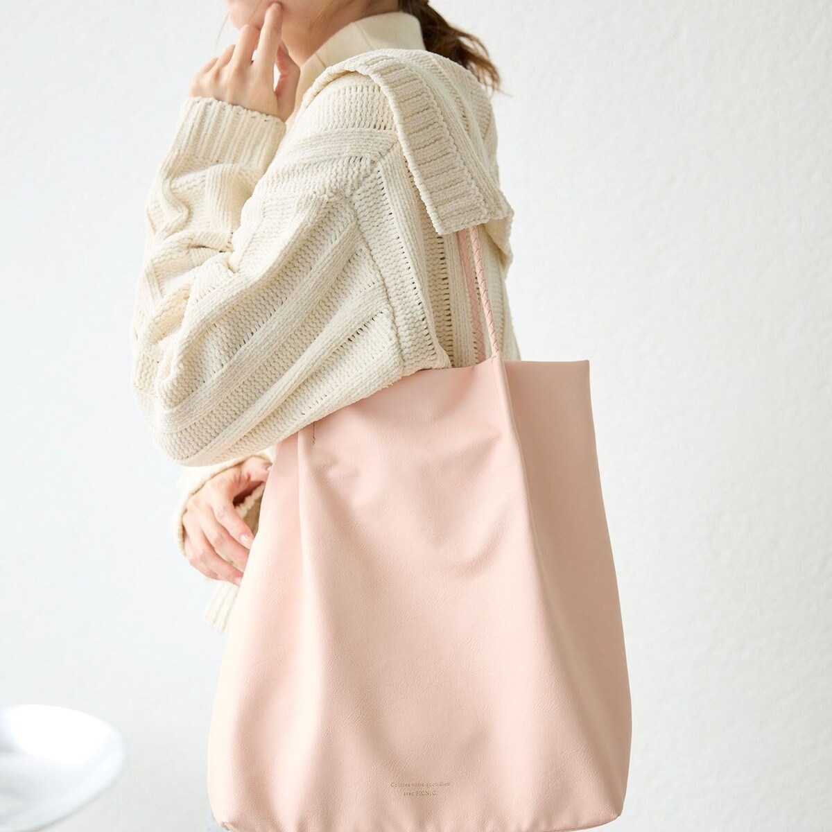 【A4対応・洗える】メッシュハンドルトートバッグ