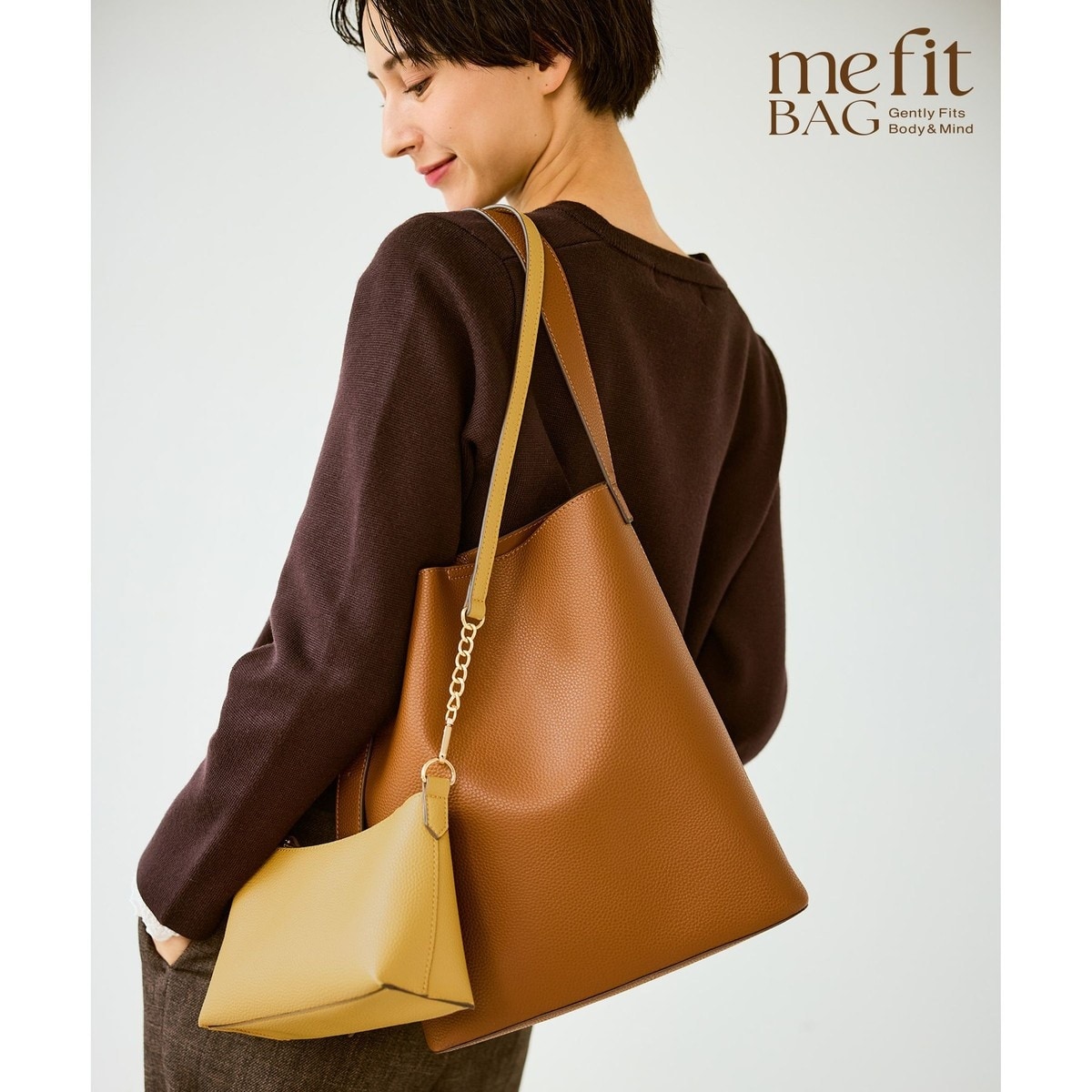 A4対応】me fit BAG ワンショルダートート＆ミニショルダーバッグ/2点