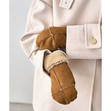 洗えるひも付きミトングローブ