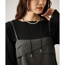 マルチWAYスエードコードパールネックレス