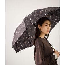 ロペピクニックパサージュ(ROPE' PICNIC PASSAGE)の【Wpc.】【晴雨兼用】ハートリボン長傘