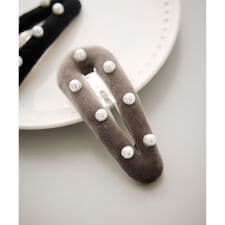 パール付きベロアパテッドスリーピン