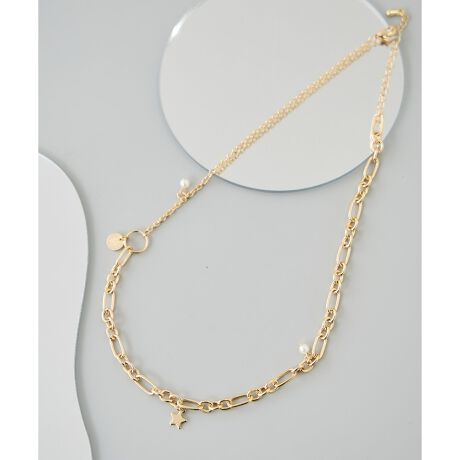 [^ԁFGIZ65100]yfUCEVGbgzEfUC̈قȂ2ނ̃`F[gݍ킹AAVg[(EΏ)ȃfUC̃lbNXBEȐRC`[tA肰Ȃp[r[YȂǁÃ`[Y~JɔzuBE1{ŏd˕tĂ悤ȁA݊Ȃؚő@ׂȈۂ^▭ȃoX́ByJ[zES[hƃVo[2FWJByX^CO|CgzEN[lbÑJbg\[AVvȃujbgȂǁAx[VbNȃgbvX̋ɃvX邾ŁACɂȈۂɃAbvf[gBBěAg̃j^[ɂĐF̌Ⴄꍇ܂B