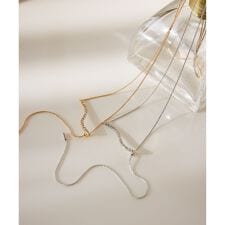 ロペピクニックパサージュ(ROPE' PICNIC PASSAGE)のガラスカーブラインY字ネックレス