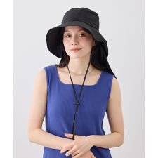 日よけ付きアドベンチャーハット/UVカット・撥水・抗菌