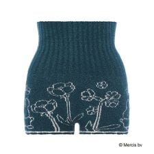 スロギー ミッフィーコラボ あったか ミニミニ 腹巻付きニットパンツ G062