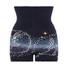 スロギー “ほっ”とアイテム(ニット柄) ハラマキ付きニットパンツ 074