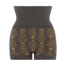 スロギー “ほっ”とアイテム(ニット柄) ハラマキ付きニットパンツ 074