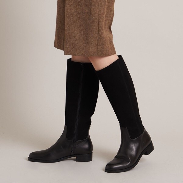 ひなのジョッキーロングブーツ＊バーバリーブルーレーベル