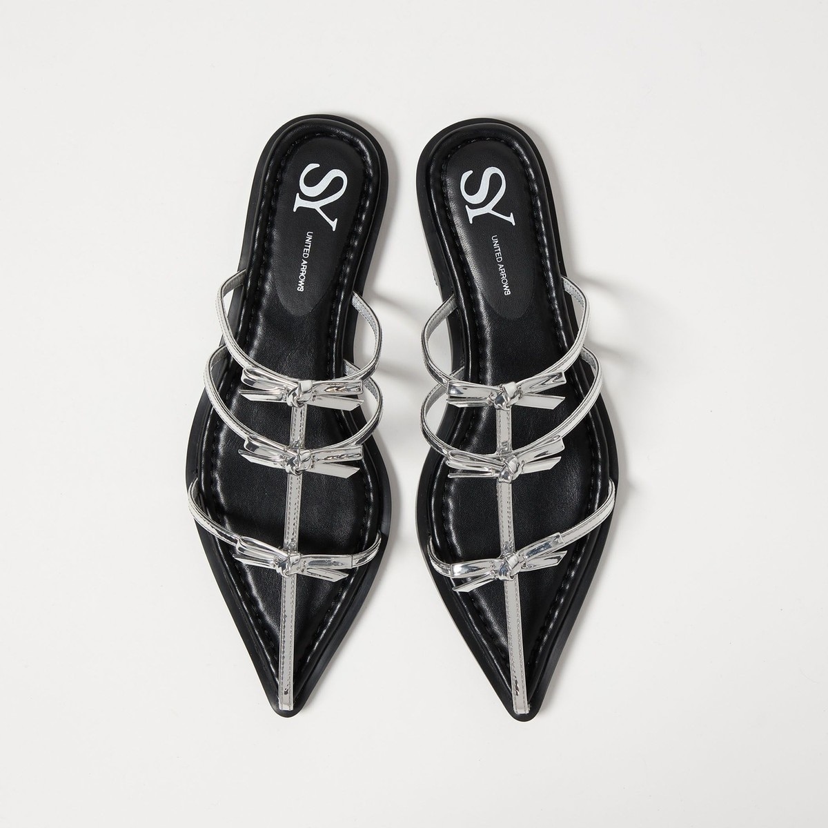 SY サムカバー サンダル30 UNITED ARROWS シルバー 24cm SY UNITED ARROWS サンダル 「SY」サムカバー サンダル30
