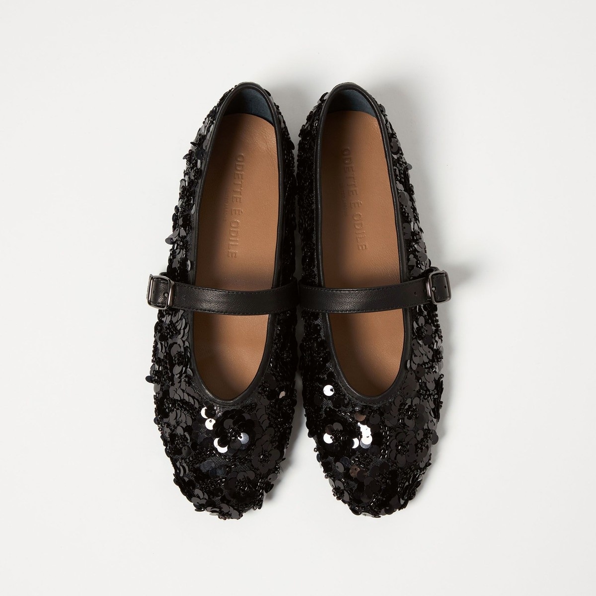 【ODETTE E ODILE】 ビジュー付きメリージェーン パンプス メリージェーンソフト フラット10↑ | オデットエオディール(ODETTE E