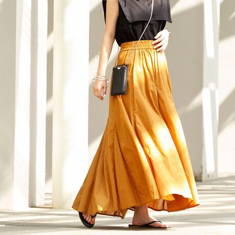 無意味 シリンダー 読書をする コットン ボイル ギャザー フレア スカート クリーク 気まぐれな 固める