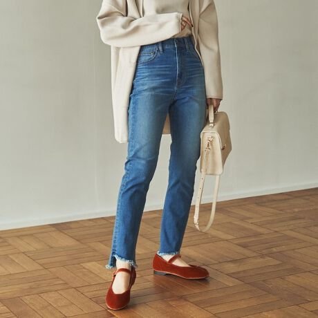 プレミアムデニムコレクション アシンメトリーカットオフデニムスキニー ｗｅｂ限定サイズ コーエン Coen ファッション通販 マルイウェブチャネル