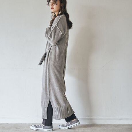 洗える ブランケットステッチニットワンピース コーエン Coen ファッション通販 マルイウェブチャネル