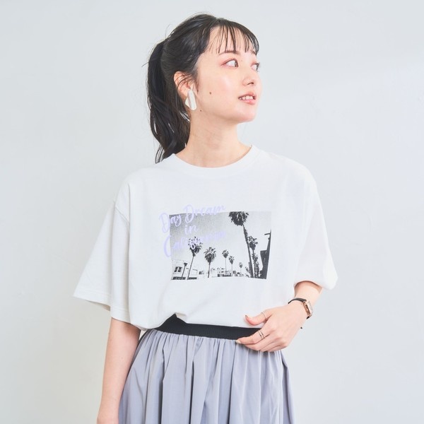 モノトーンフォトプリントTシャツ | コーエン(coen) | 76256230268