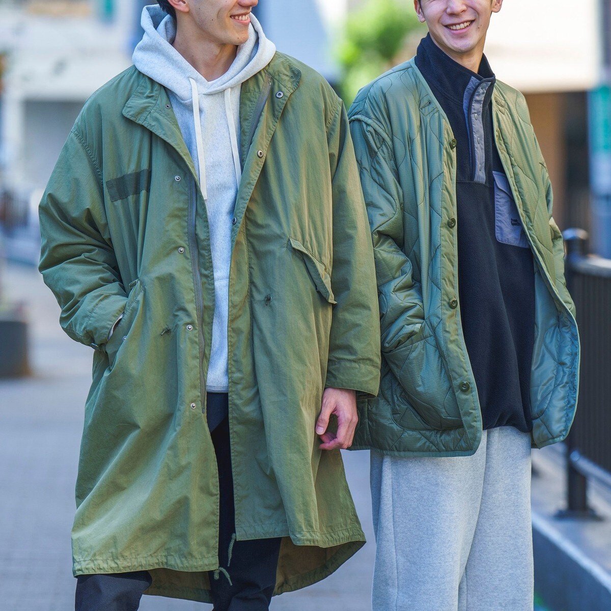 ビッグシルエット3WAYモッズコート(M-65) [コート＋キルティング 