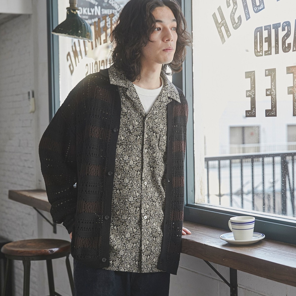 TOWNCRAFT カーディガン アーガイル タウンクラフト TOWN CRAFT