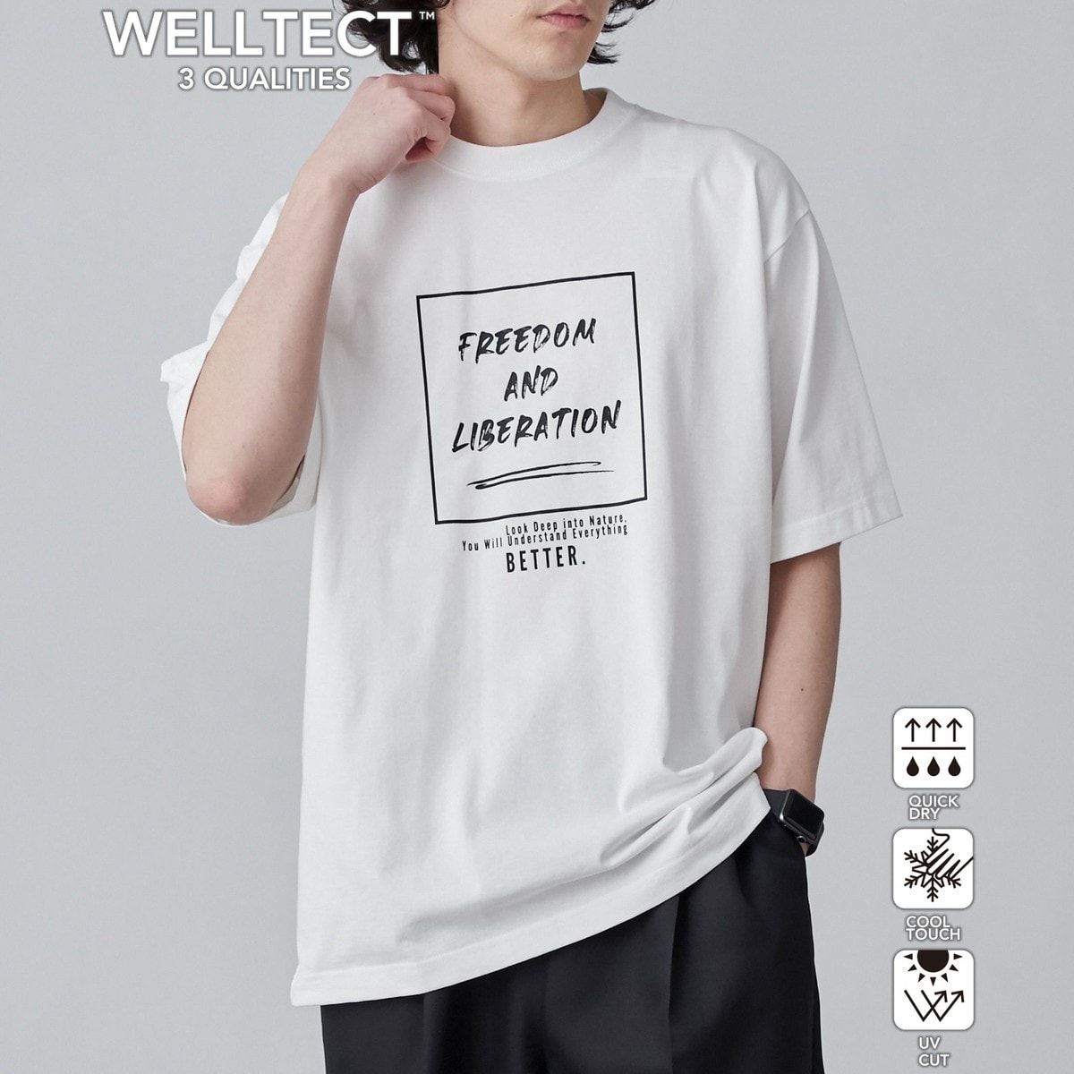 【WELLTECT】boxロゴプリントTシャツ（WEB限定カラー）