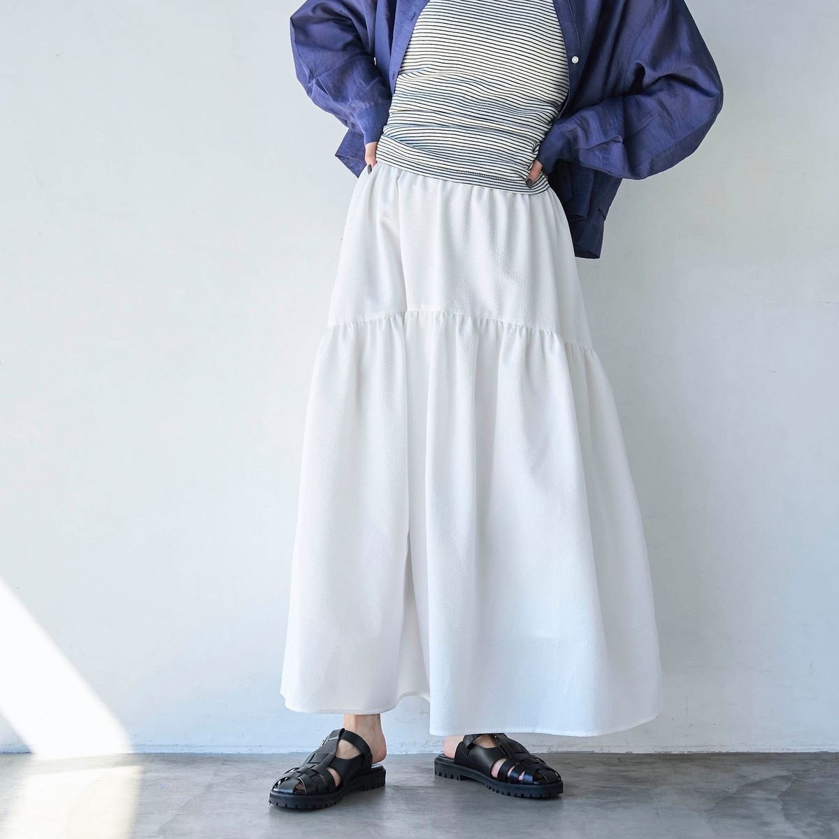 グラミチ GRAMICCI BEAMSBOY 別注 ナイロン ロング スカート グラミチ BEAMS BOY 別注 プールナイロン ロングスカート