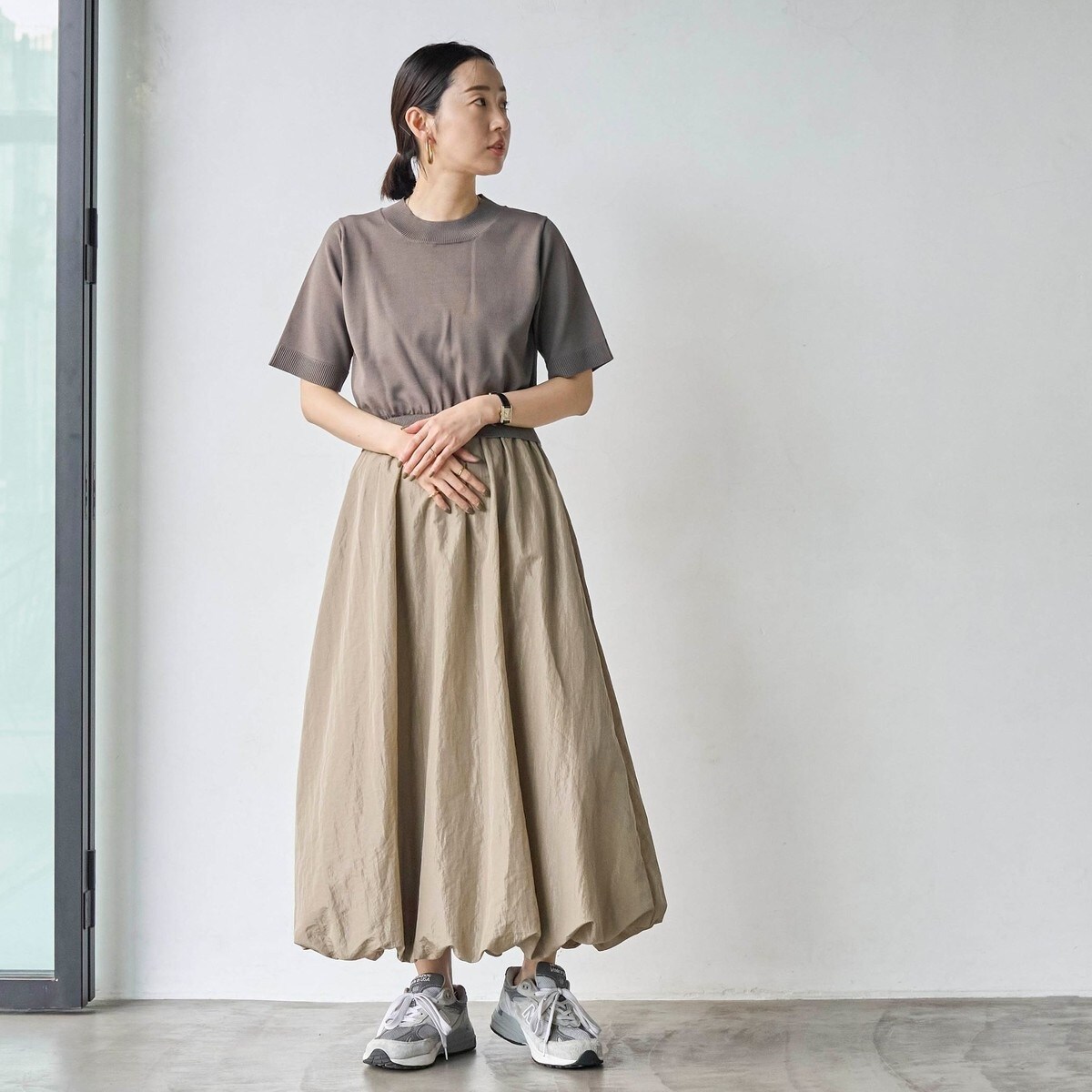 WEB限定】ニットドッキングバルーンワンピース | コーエン(coen