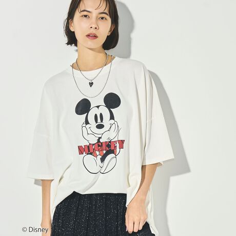 coen限定／Disney（ディズニー）アソートプリントビッグTシャツ コーエン(coen) マルイウェブチャネル