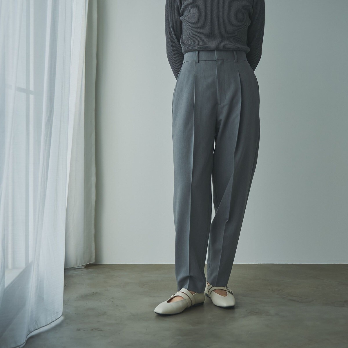 [}C]MAISHIRU PANTS(}CV pc)/R[Gicoenj MD.GRAY