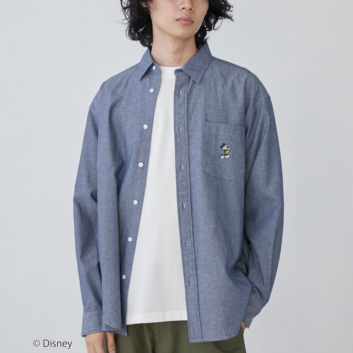 coen限定／Disney（ディズニー）ダンガリーシャツ