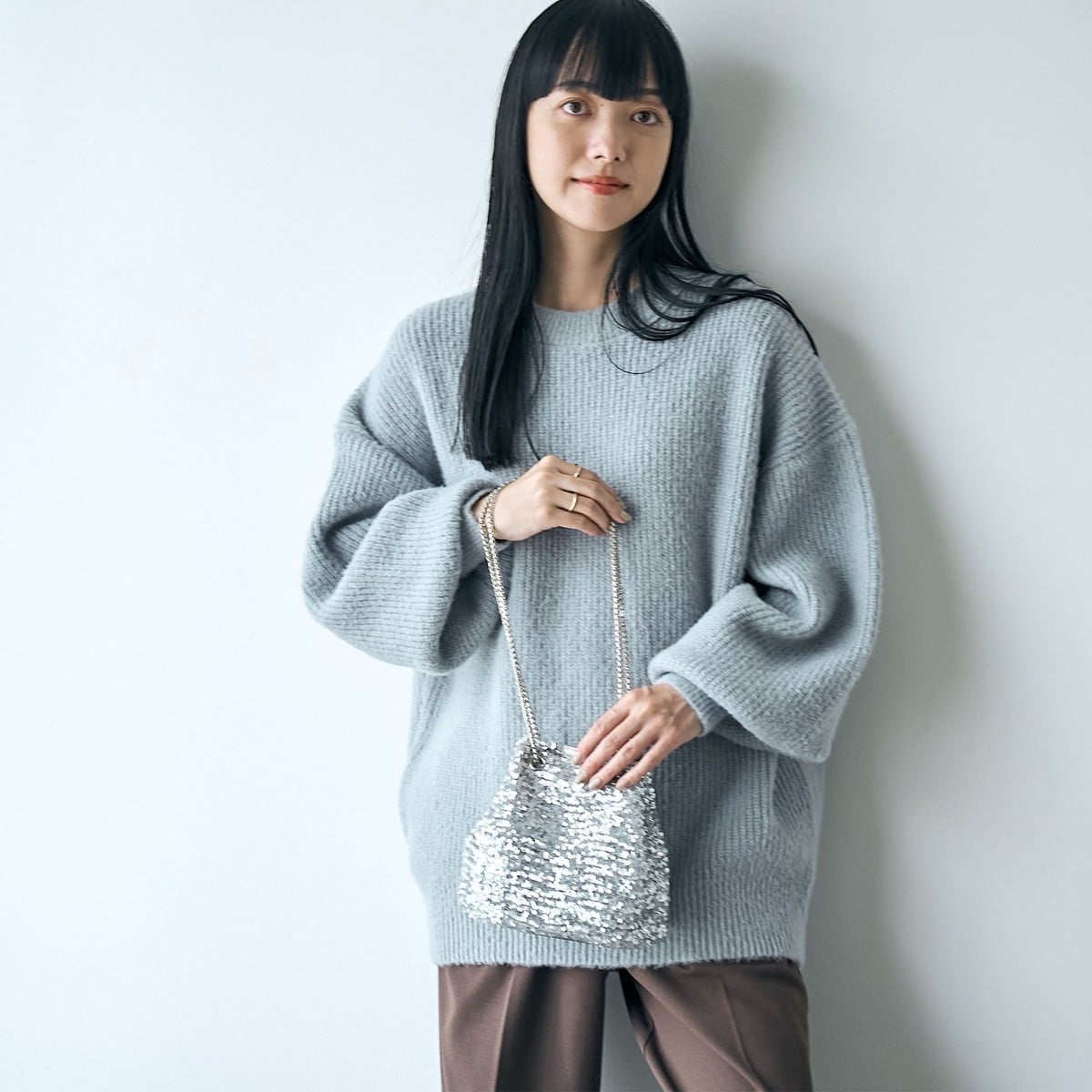 こぐれん 起毛アゼ編みクルーネックチュニックニット | コーエン(coen) | マルイ