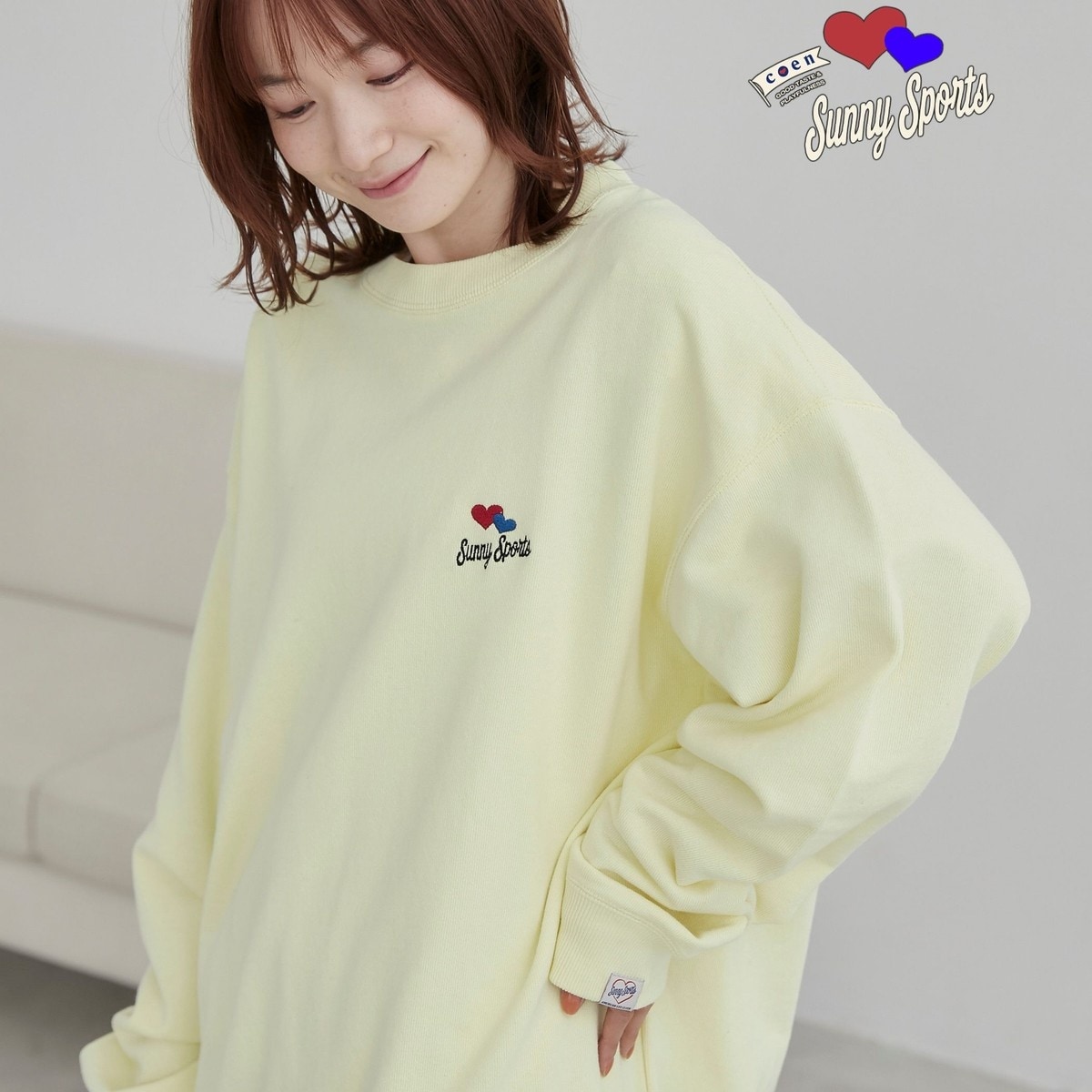 [�}���C]SunnySports�i�T�j�[�X�|�[�c�j�ʒ� �����|�C���g�n�[�g�h�J�X�E�F�b�g/�R�[�G���icoen�j CREAM