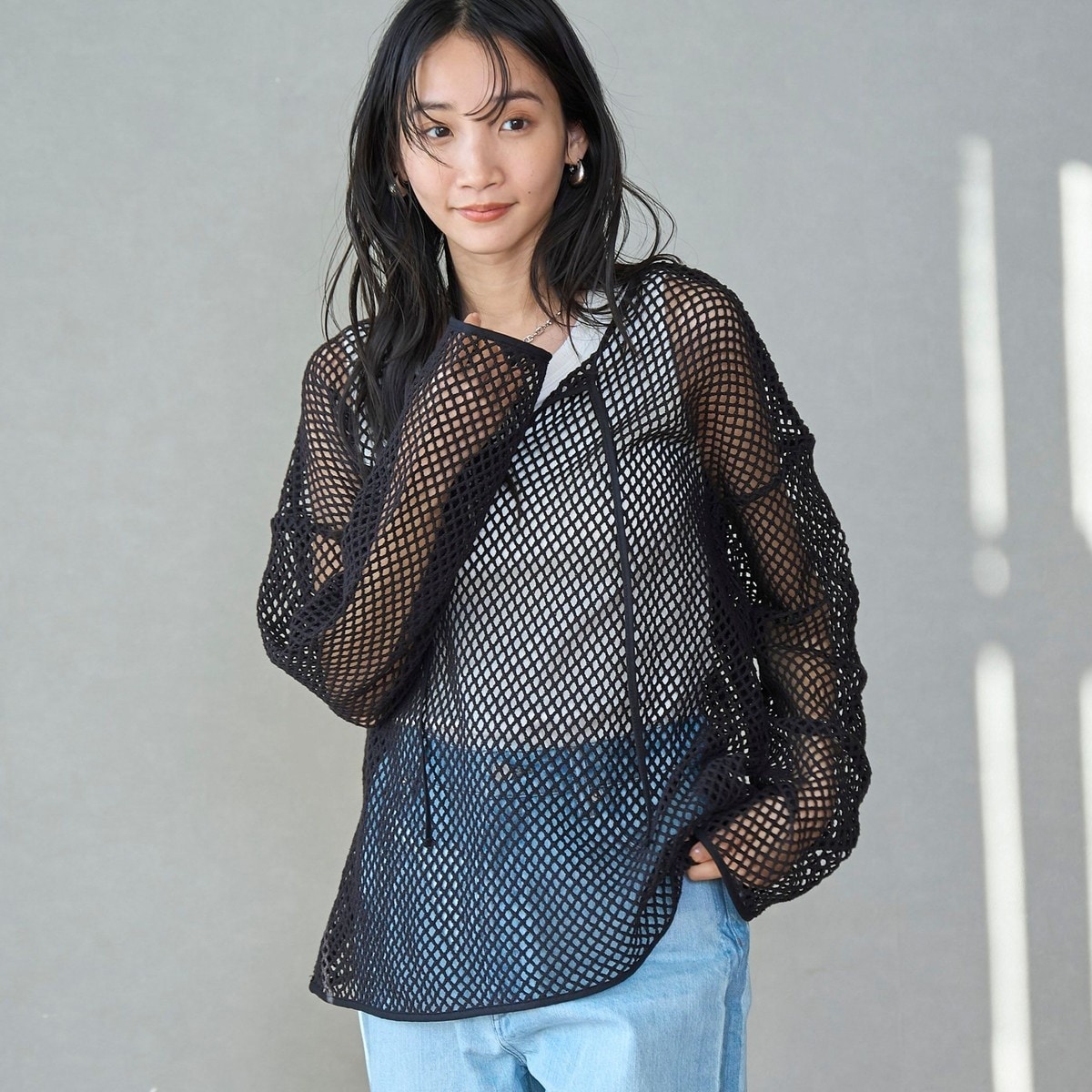 美品サニーレーベルゆったり上品コットンエンブロイダリーヨークブラウス♪ URBAN RESEARCH Sonny Label（アーバンリサーチサニーレーベル