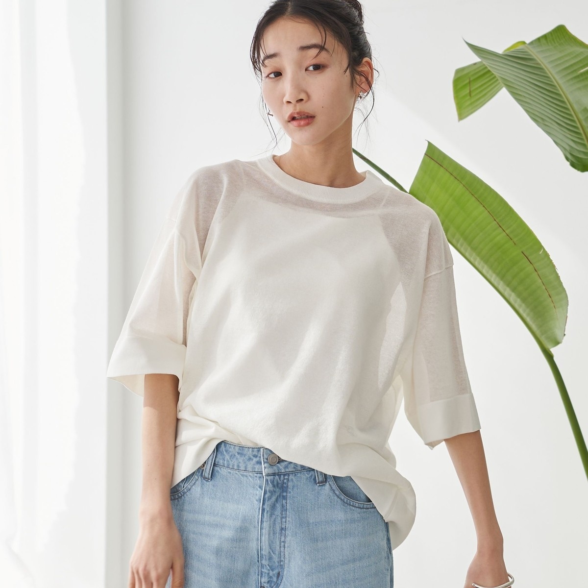 [�}���C]�T���R�V�A�[�T�}�[�j�b�g�r�b�OT�V���c/�R�[�G���icoen�j OFF WHITE
