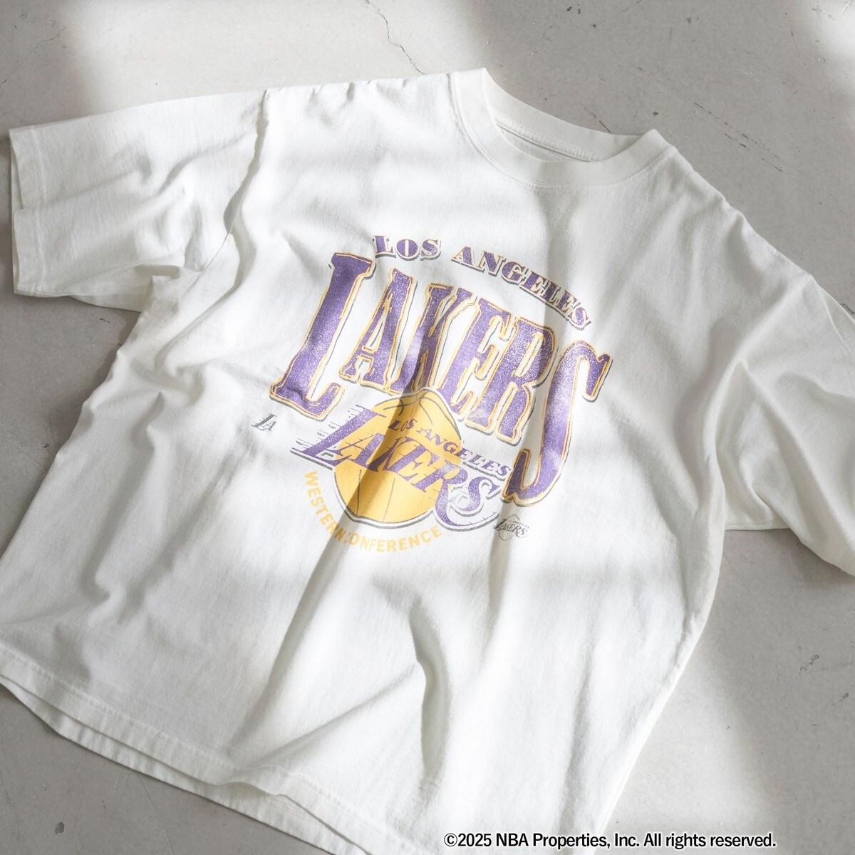 NBA別注ヴィンテージライクプリントTシャツ