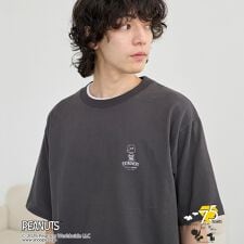 PEANUTS(ピーナッツ)×coen ワンポイント刺繍Tシャツ