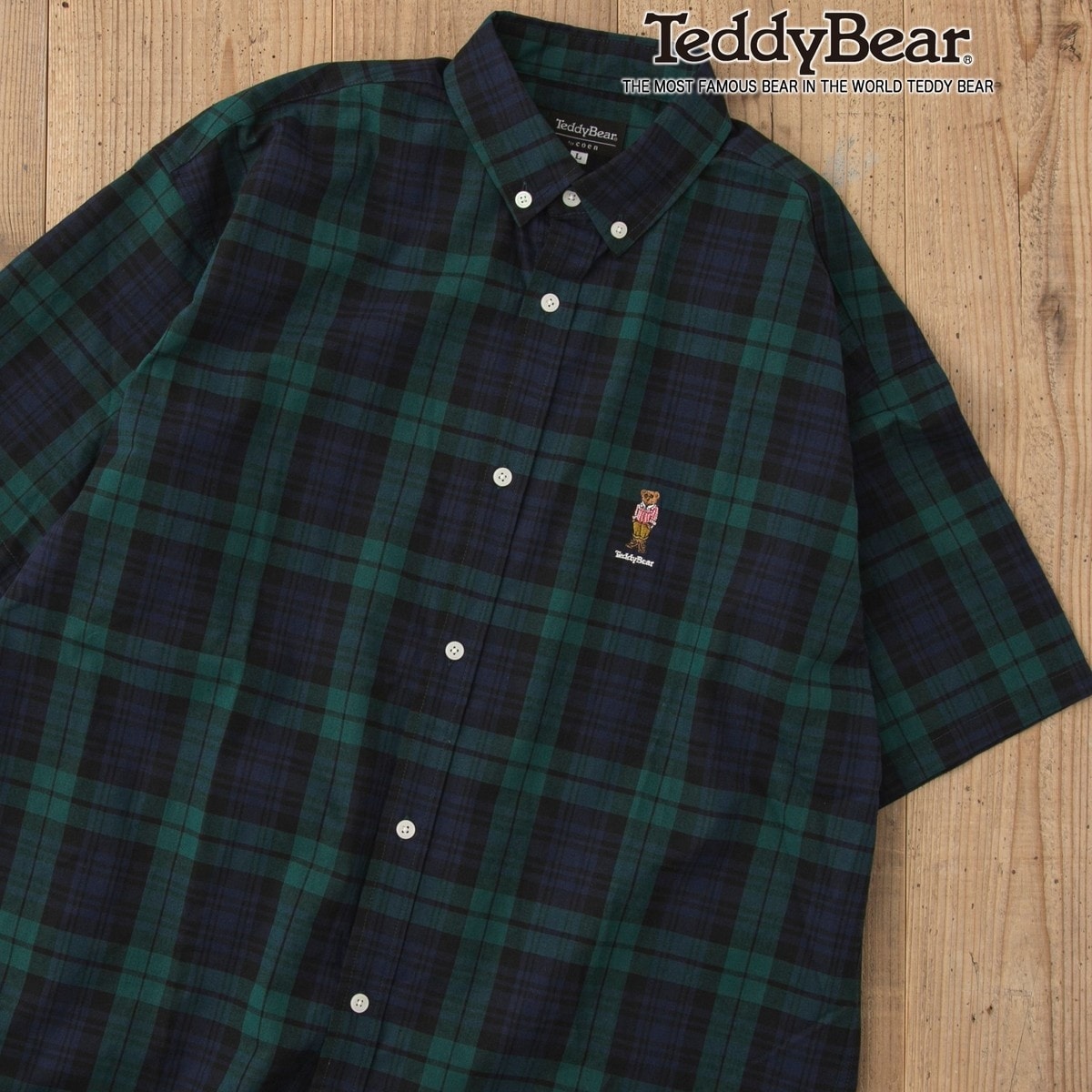 [}C]Teddy Bear(efBxAjʒn[tX[u{^_EVci_[NO[jyECT/R[Gicoenj DK.GREEN