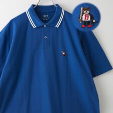 コーエン(coen)のワンポイントベア刺繍カノコポロシャツ