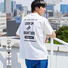 【WELLTECT】プリントTシャツ　ー吸水速乾/接触冷感/UVカット/遮熱ー