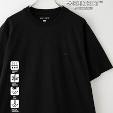 【WELLTECT】ロゴ刺繍Tシャツ　ー吸水速乾、接触冷感、UVカット、遮熱ー