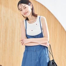 ハートモチーフリブ刺繍タンクトップ | コーエン(coen)