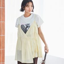 【接触冷感】フォトプリントフレンチT