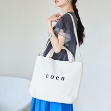 【新色登場・追加】2way coen（コーエン） ロゴトートバッグ