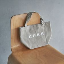 【新色登場・追加】coen（コーエン） ロゴトートバッグ（Sサイズ）